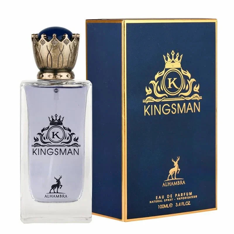 Frasco y caja de Maison Alhambra Kingsman