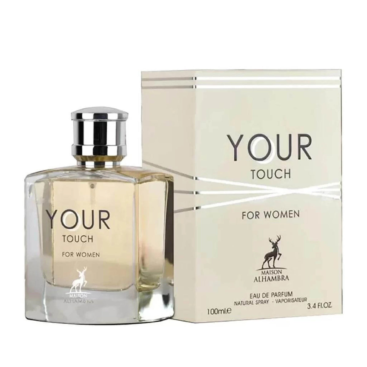 Frasco y caja de Maison Alhambra Your Touch Woman